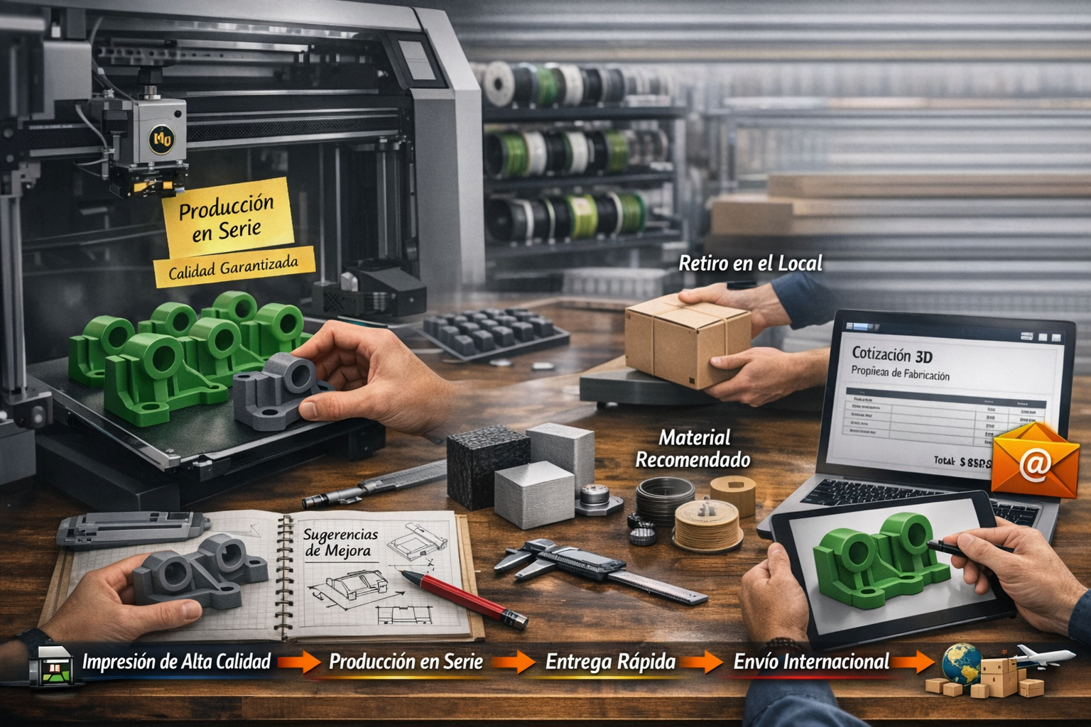 Impresión 3D de piezas diseñadas a medida